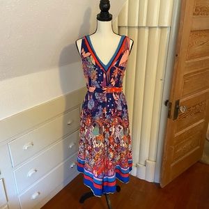 Anthropologie Maeve Iris Jumpsuit size 12 ALTERED